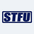 Nlepka s npisom STFU - Shut The Fuck Up