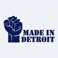Nlepka s npisom Made in Detroit