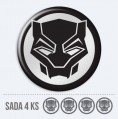 3D samolepka do stredu black panther