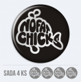 Sada 3D nlepiek na stredy kolies - No fat chicks