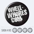 Sada 3D nlepiek na stredy kolies - WHEEL Whores