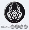 Sada 3D nlepiek na stredy kolies - spider