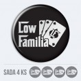 Sada 3D nlepiek na stredy kolies - LOW FAMILIA