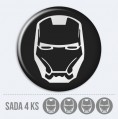 Sada 3D nlepiek na stredy kolies - Iron Man