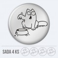 Sada 3D nlepiek na stredy kolies - Simon's cat