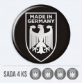 Sada 3D nlepiek na stredy kolies - Made In Germany