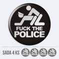 Sada 3D nlepiek na stredy kolies - Fuck The Police