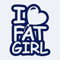 Nlepka na auto I Love Fat Girl na auto