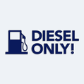 Nlepka s npisom DIESEL ONLY na auto