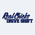 Nálepka s textom Real Chicks Drive Shift