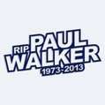 Nálepka s textom RIP Paul Walker