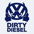 Nálepka s nápisom Dirty Diesel