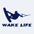 Nálepka s nápisom Wake Life