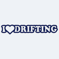 Nlepka na auto s textom I Love Drifting