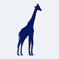 Nálepka na auto silueta žirafy