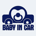 Nálepka dieťa v aute cumlík baby in car