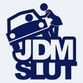 Nálepka na auto s nápisom JDM Slut