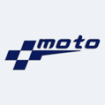 Nálepka na auto s nápisom Moto
