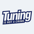 Nálepka na auto s nápisom Tuning is not a crime