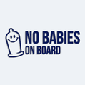 Polep kondm s npisom NO BABIES ON BOARD