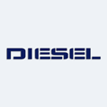 Nálepka na auto s nápisom Diesel
