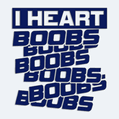 Nlepka na auto s npisom I heart boobs