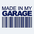 Polep na auto s nápisom Made in my garage