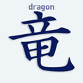 Nálepka na auto s čínskym znakom Dragon