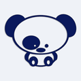 Nálepka na auto malá panda