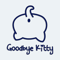 Nálepka na auto Goodbye Kitty