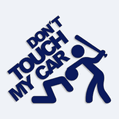 Samolepka na auto s nápisom Don't touch my car