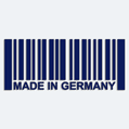 Nálepka na auto s nápisom Made in Germany
