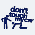 Nálepka na auto s textom Don´t touch my Car