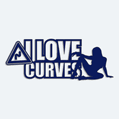 Polep na auto s npisom I love Curves