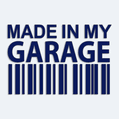 Samolepka s čiarovým kódom Made in my garage