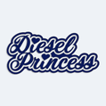 Samolepka s nápisom diesel princess