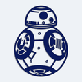 Nlepka na auto BB-8