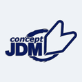 Samolepka s nápisom JDM concept