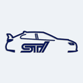 Nálepka Subaru STI na auto