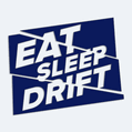 Nálepka s nápisom eat sleep drift