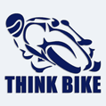 Nlepka s npisom Think Bike