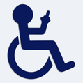 Nlepka invalida s fakom na auto