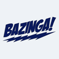 Samolepka s npisom BAZINGA!