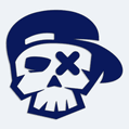Nlepka na auto skull skater