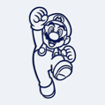 Samolepka Super Mario na auto