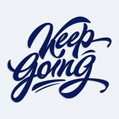N�lepka s n�pisom Keep Going