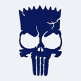 Nlepka na auto bart skull