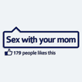 Polep na auto s npisom Sex with your Mom