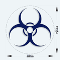 Nlepka na stred alu disky - Biohazard