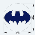 Nálepka na stred alu disky - Batman